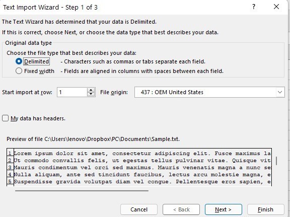 How To Convert Notepad To Excel 2016 With Columns