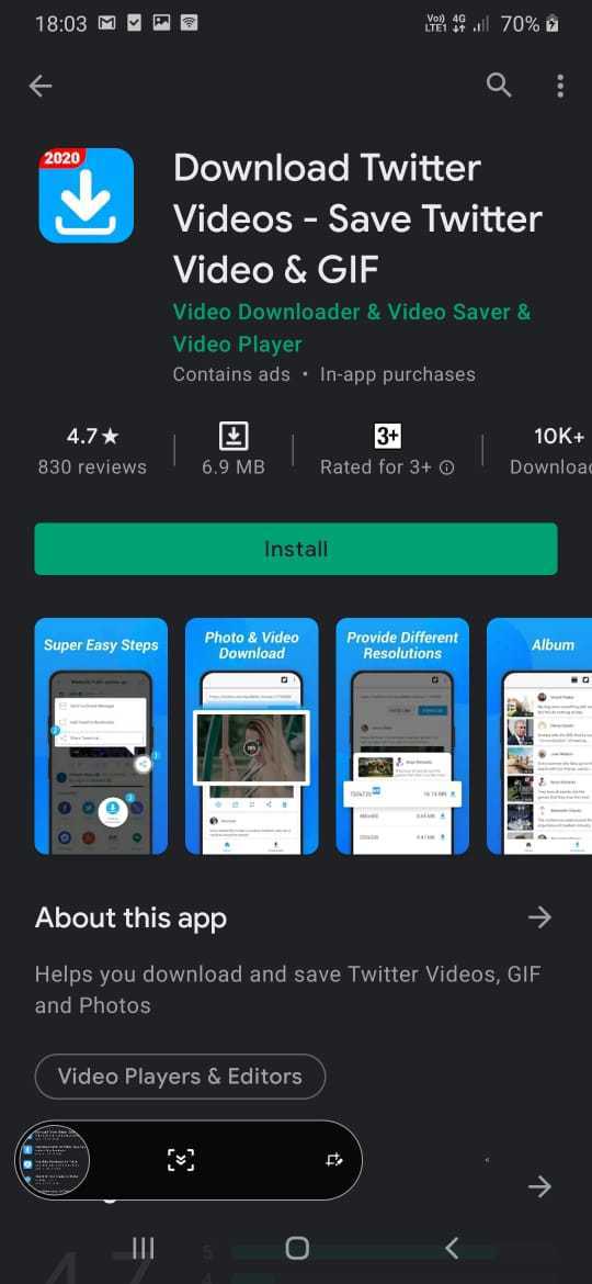 How To Copy Video From Twitter