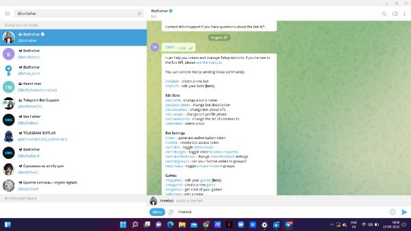 How To Create A Bot In Telegram