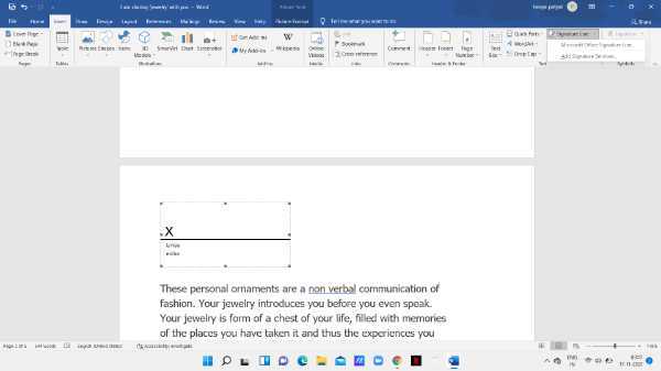 How To Create A Digital Signature In Word