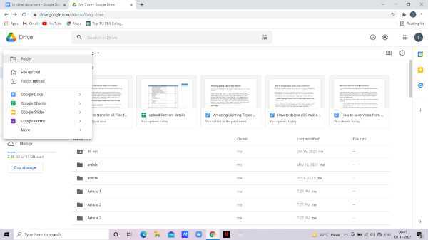 How To Create A Folder In Google Drive