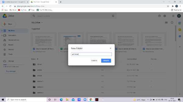 How To Create A Folder In Google Drive