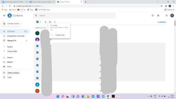 How To Create A Group In Gmail Contacts