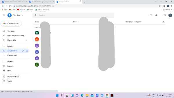How To Create A Group In Gmail Contacts