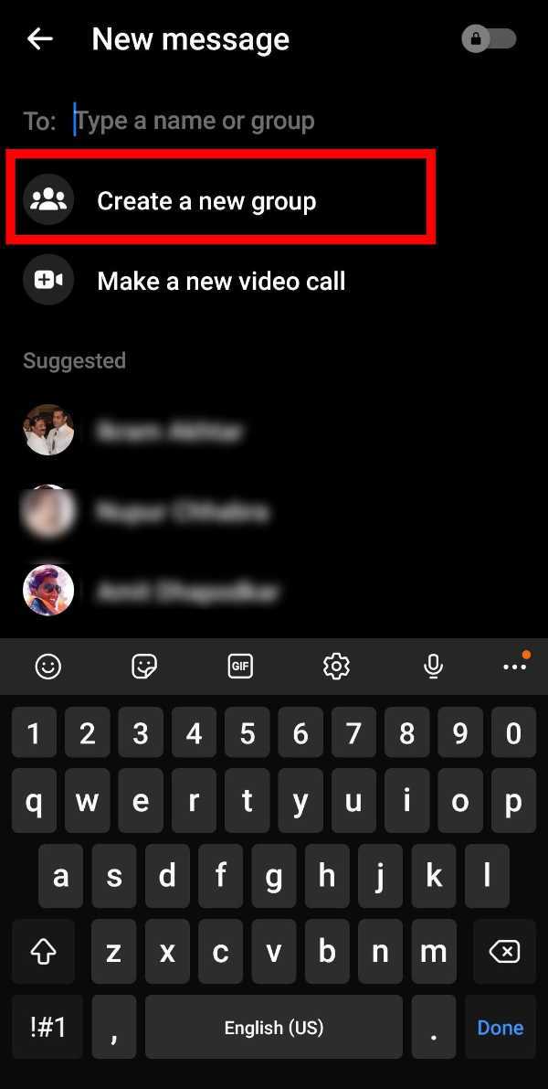 How To Create A Group In Messenger
