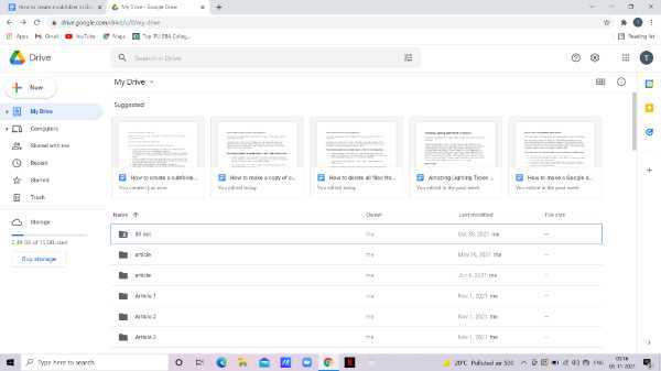 How To Create A Subfolder In Google Drive