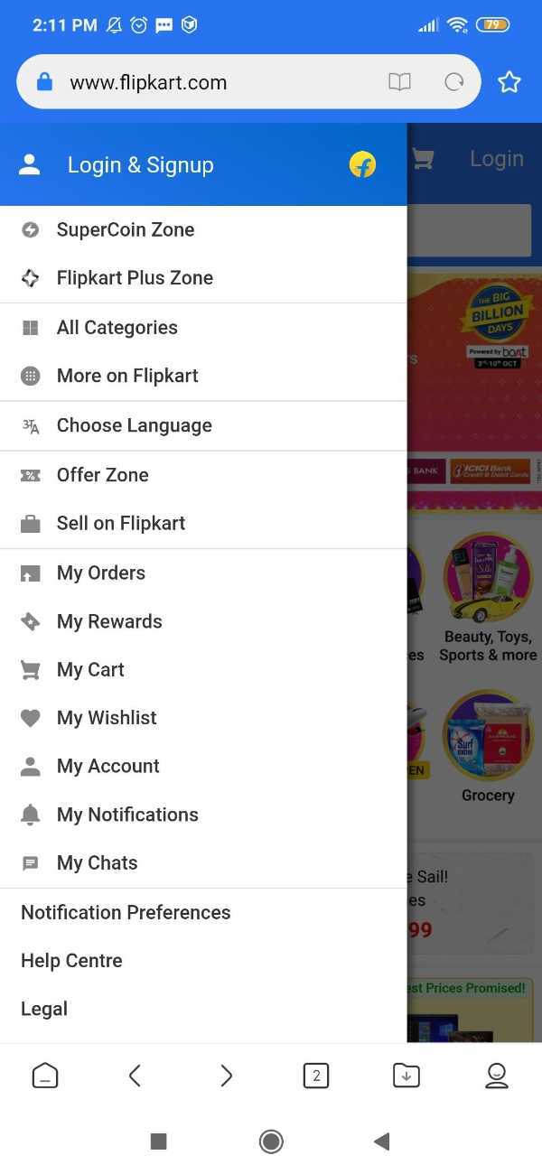How To Create Flipkart Account With Email