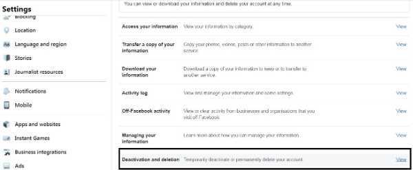 How To Deactivate Facebook Account On Laptop