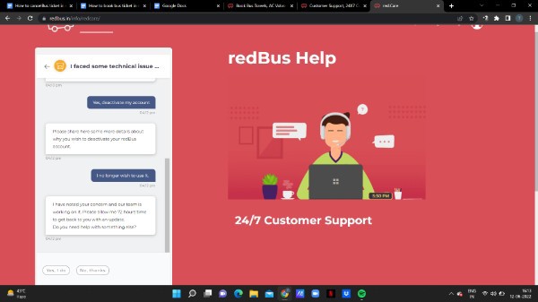 How To Deactivate redBus Account