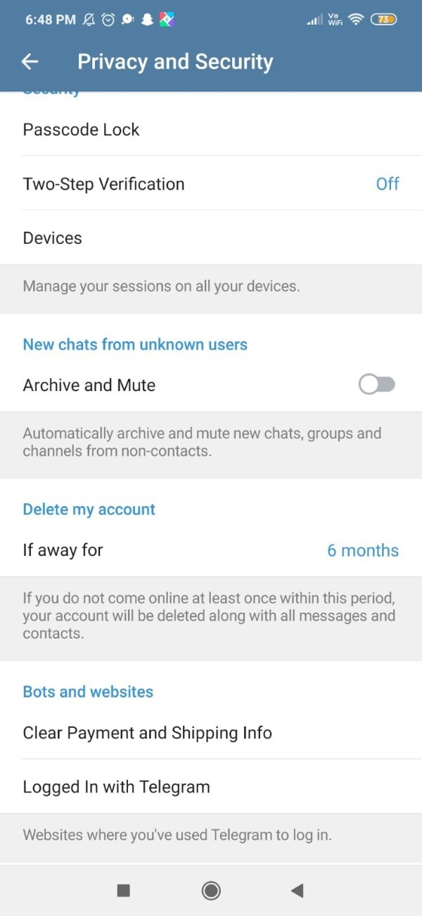 How To Deactivate Telegram Account