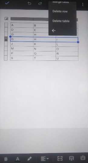 How To Delete A Line In A Table In Google Docs