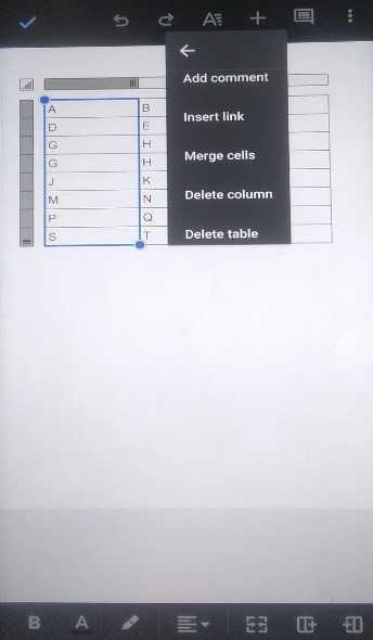 How To Delete A Line In A Table In Google Docs