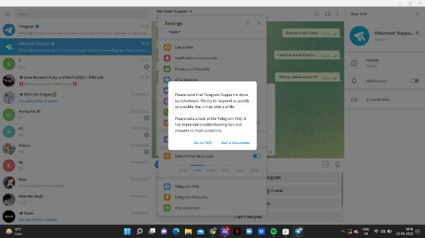 How To Delete A Telegram Account