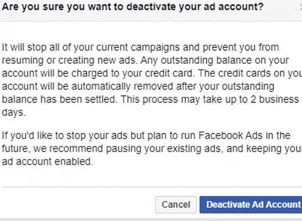 How To Delete Ad Account On Facebook