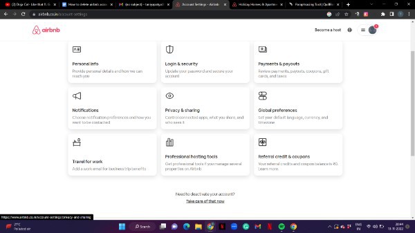How To Delete Airbnb Account