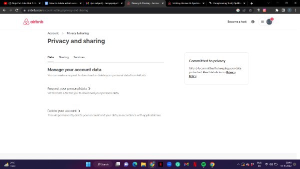 How To Delete Airbnb Account
