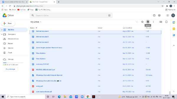 How To Delete All Files From Google Drive