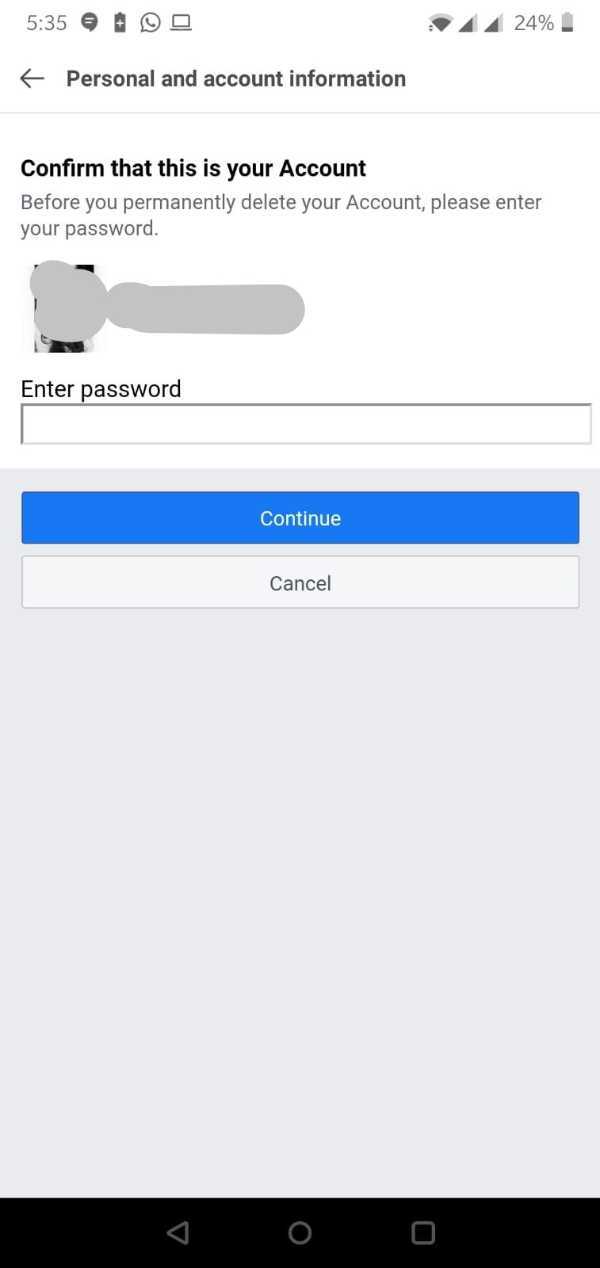 How To Delete FB Account In FB Lite