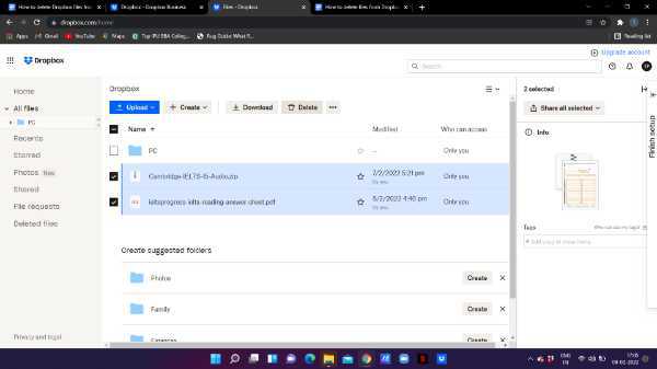 How To Delete Files From Dropbox