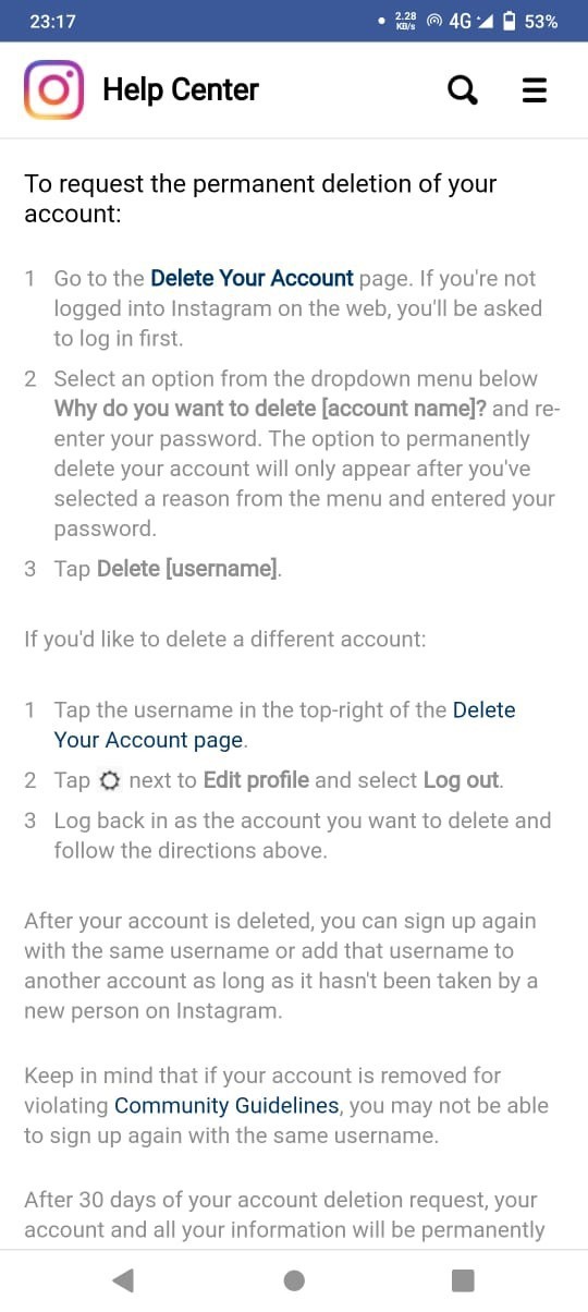 How To Delete Instagram Account On Phone