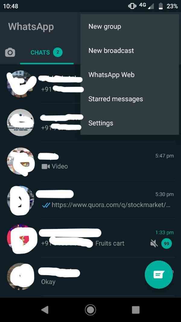 How to delete others status in WhatsApp