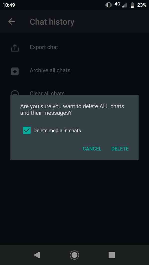 How to delete others status in WhatsApp