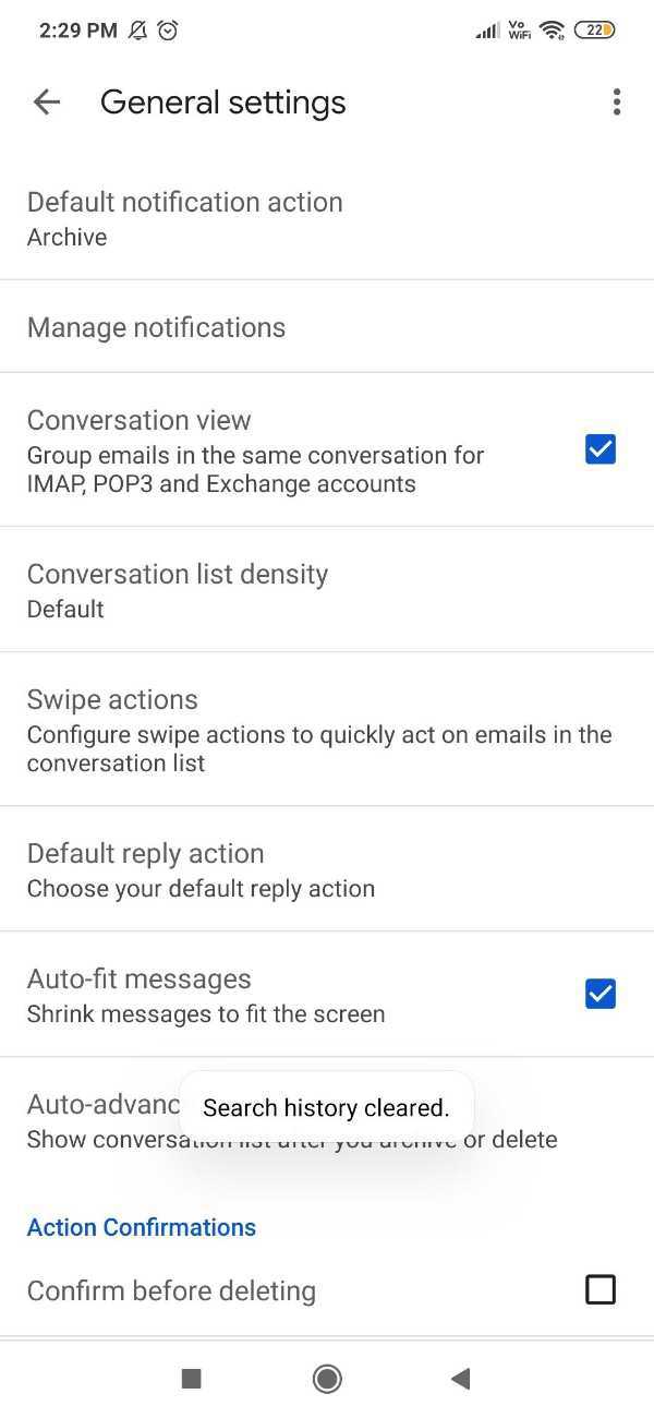 How To Delete Search History In Gmail