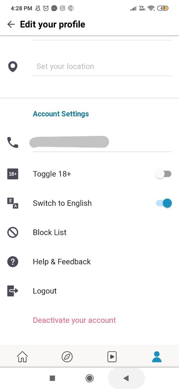How To Delete ShareChat Account Permanently