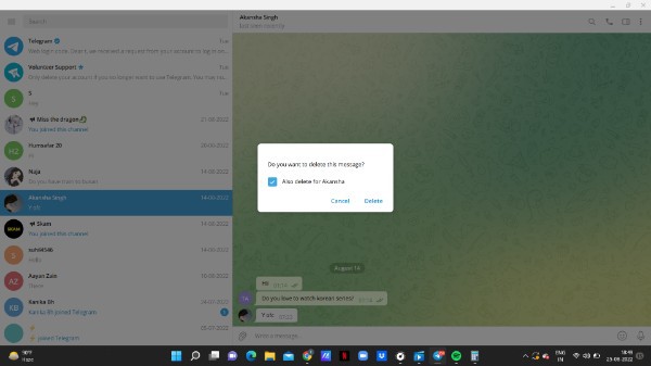How To Delete Telegram Messages For The Sender And Receiver