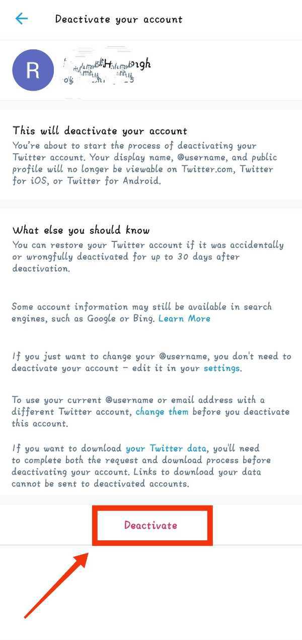 How To Delete Twitter Account On Phone