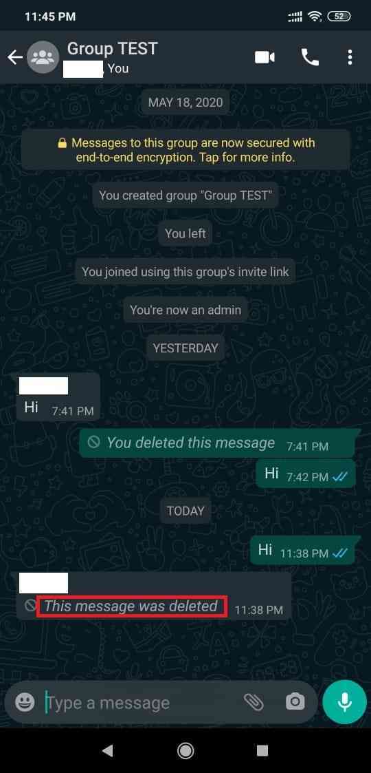 How to delete WhatsApp messages from receivers phone
