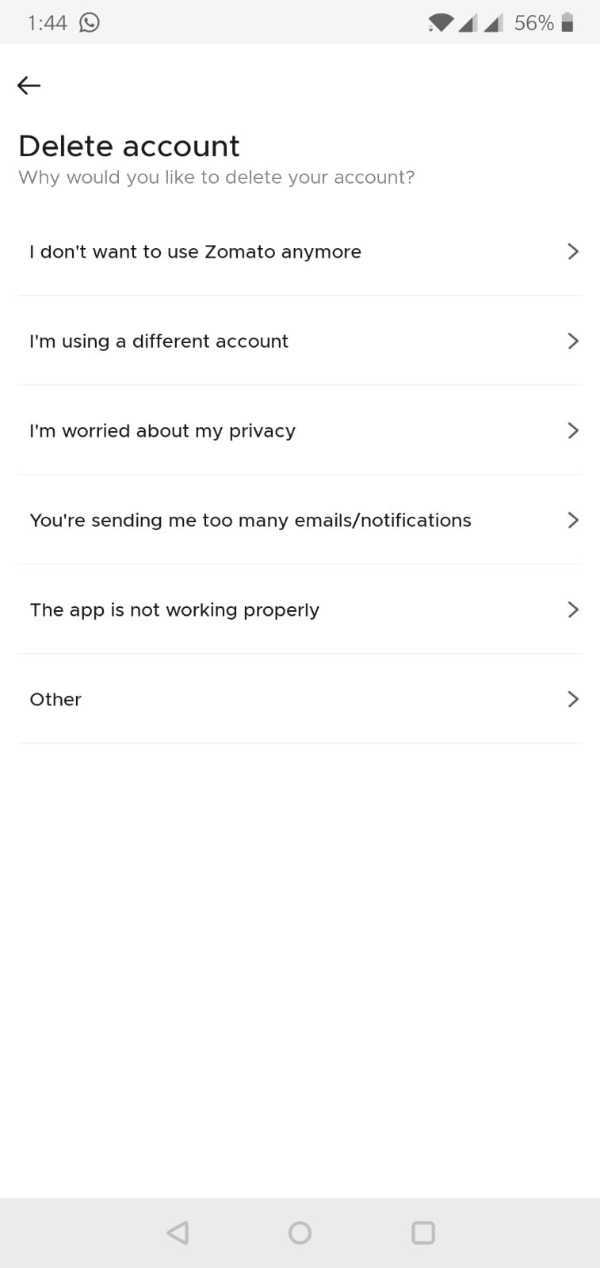 How To Delete Zomato Account