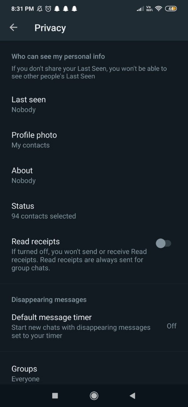 How To Disable Blue Tick In WhatsApp