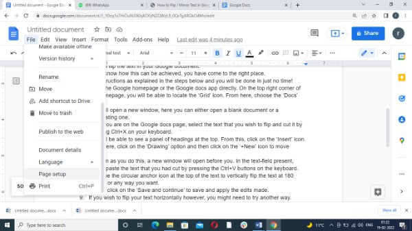 How To Do One Inch Margins On Google Docs