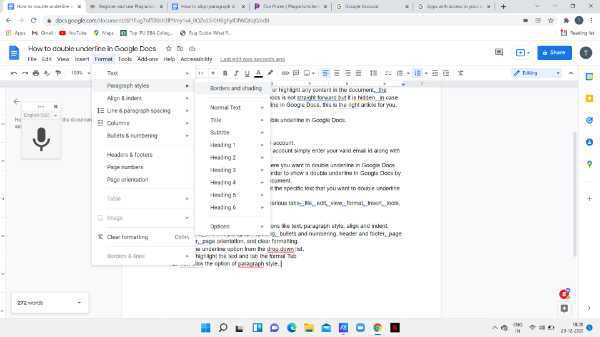 How To Double Underline In Google Docs