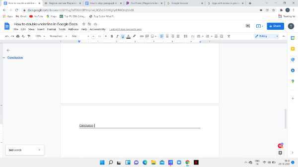 How To Double Underline In Google Docs