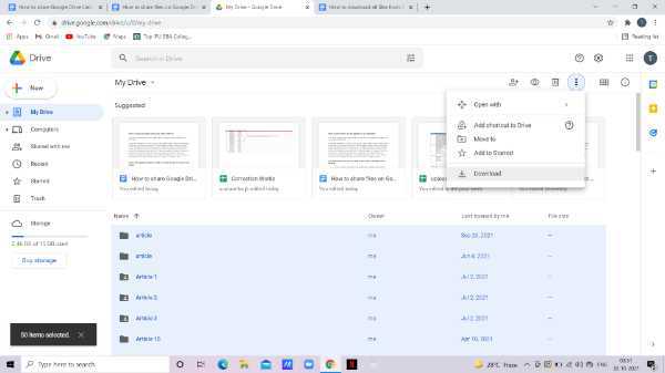 How To Download All Files From Google Drive