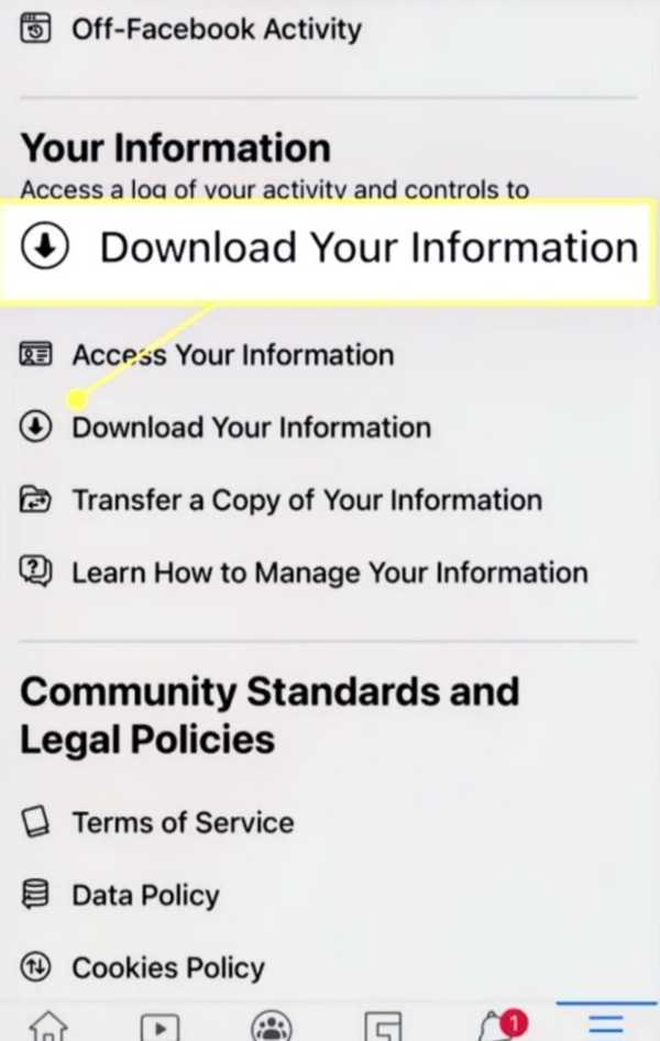 How To Download Facebook Data On Mobile