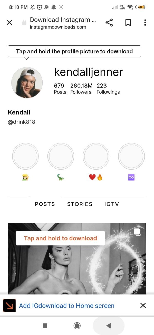 How To Download Instagram Profile Picture On Android