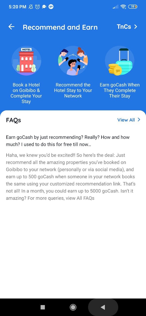 How To Earn Gocash In Goibibo
