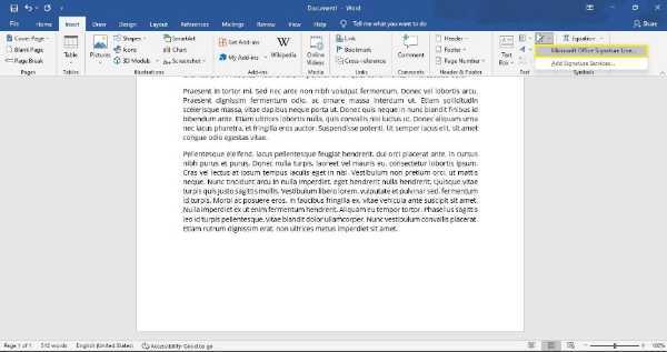 How To Electronically Sign A Word Document