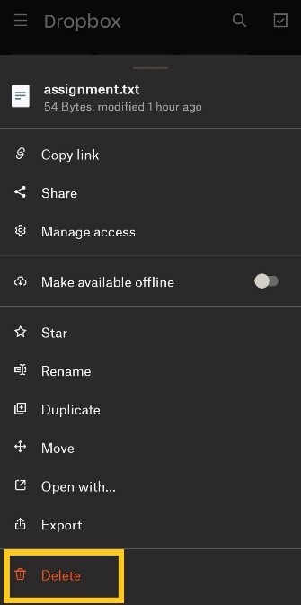 How To Empty Dropbox