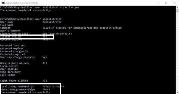 How To Enable Administrator Account In Windows 10 Using CMD