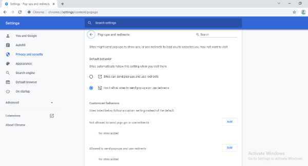 How To Enable Popups On Google Chrome