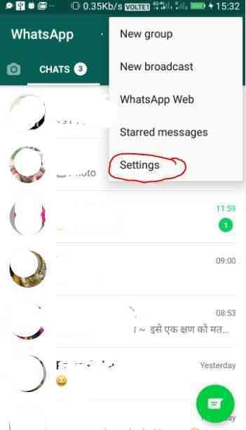 How to find blocked contacts in WhatsApp