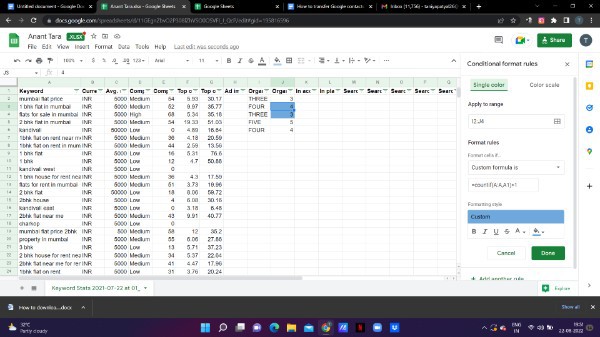 How To Find Duplicates In Google Sheets