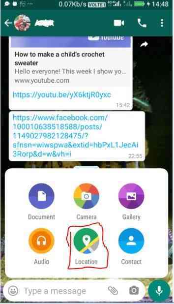 How to find people location on WhatsApp