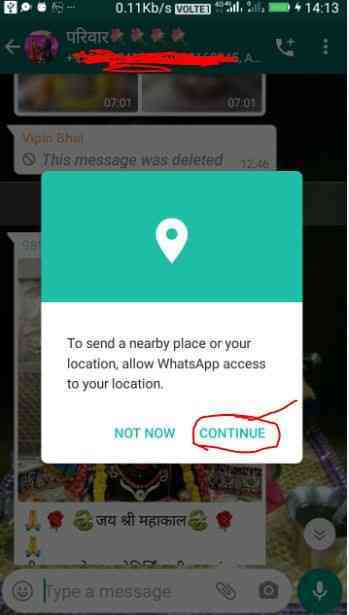 How to find people location on WhatsApp