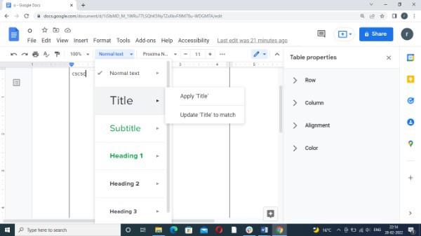 How To Format A Book In Google Docs