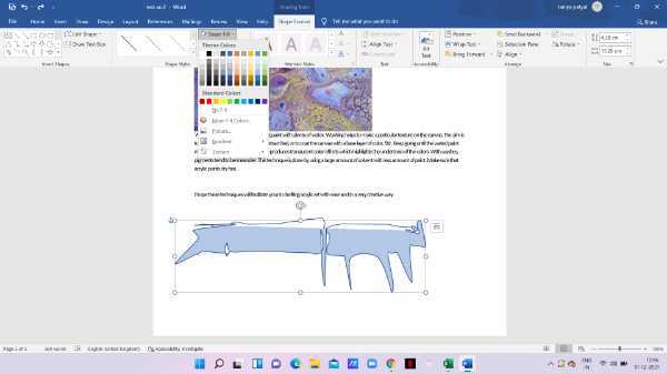How To Free Draw In Word